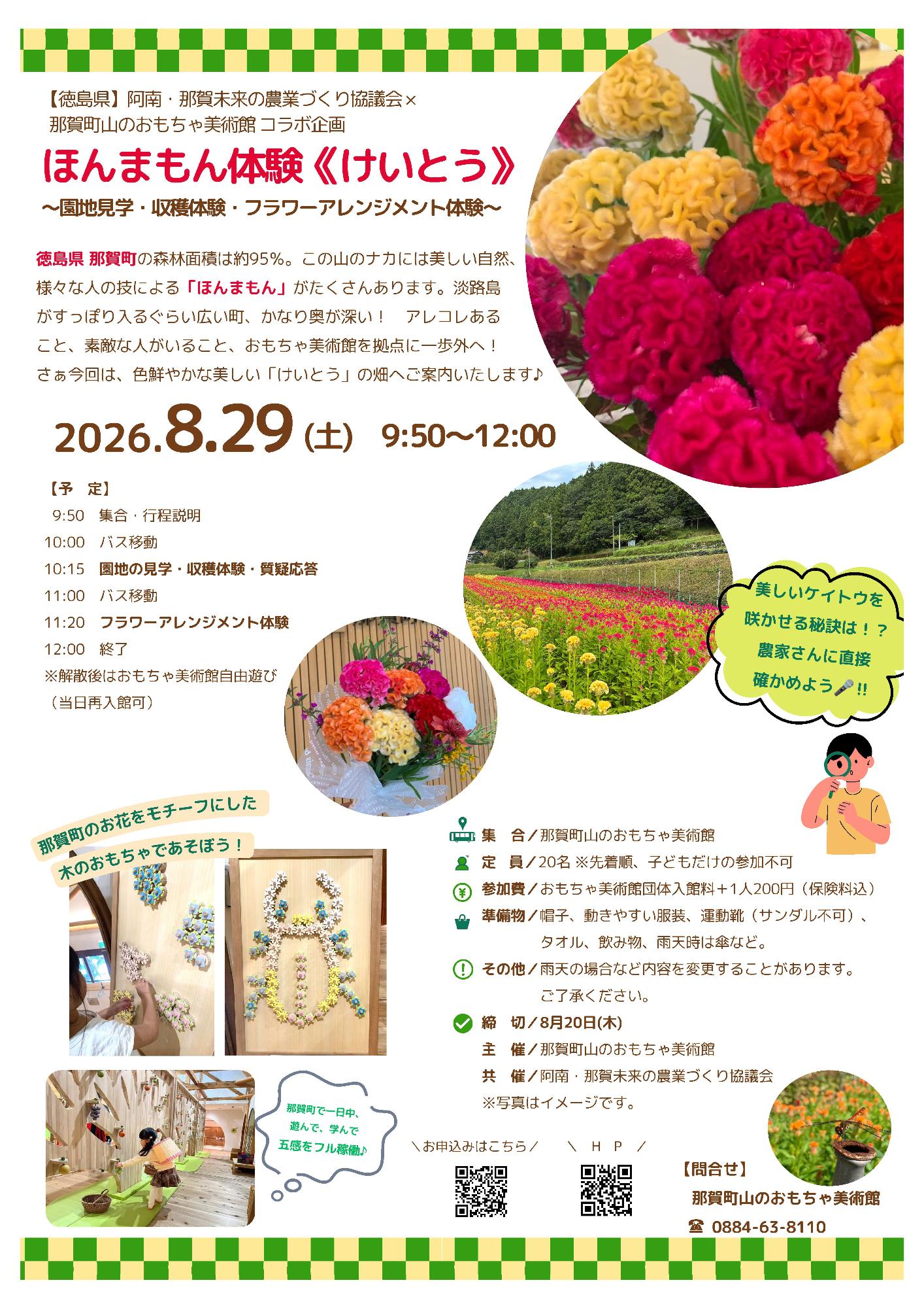 ほんまもん体験「けいとう」