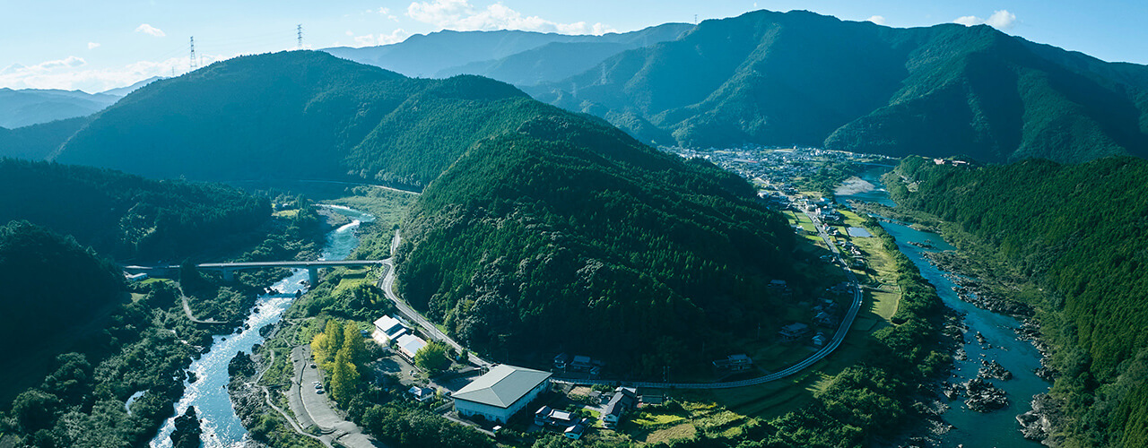 那賀町の空撮写真