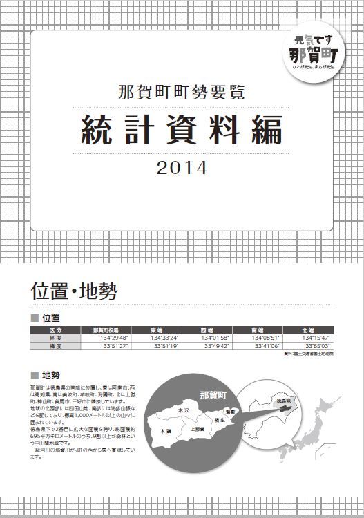 那賀町町勢要覧 資料編表紙